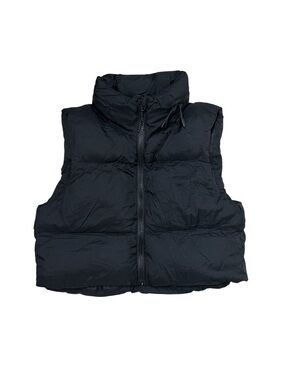 ⭐️ Shein Black Oversized Crop Puffer Vest - size XS